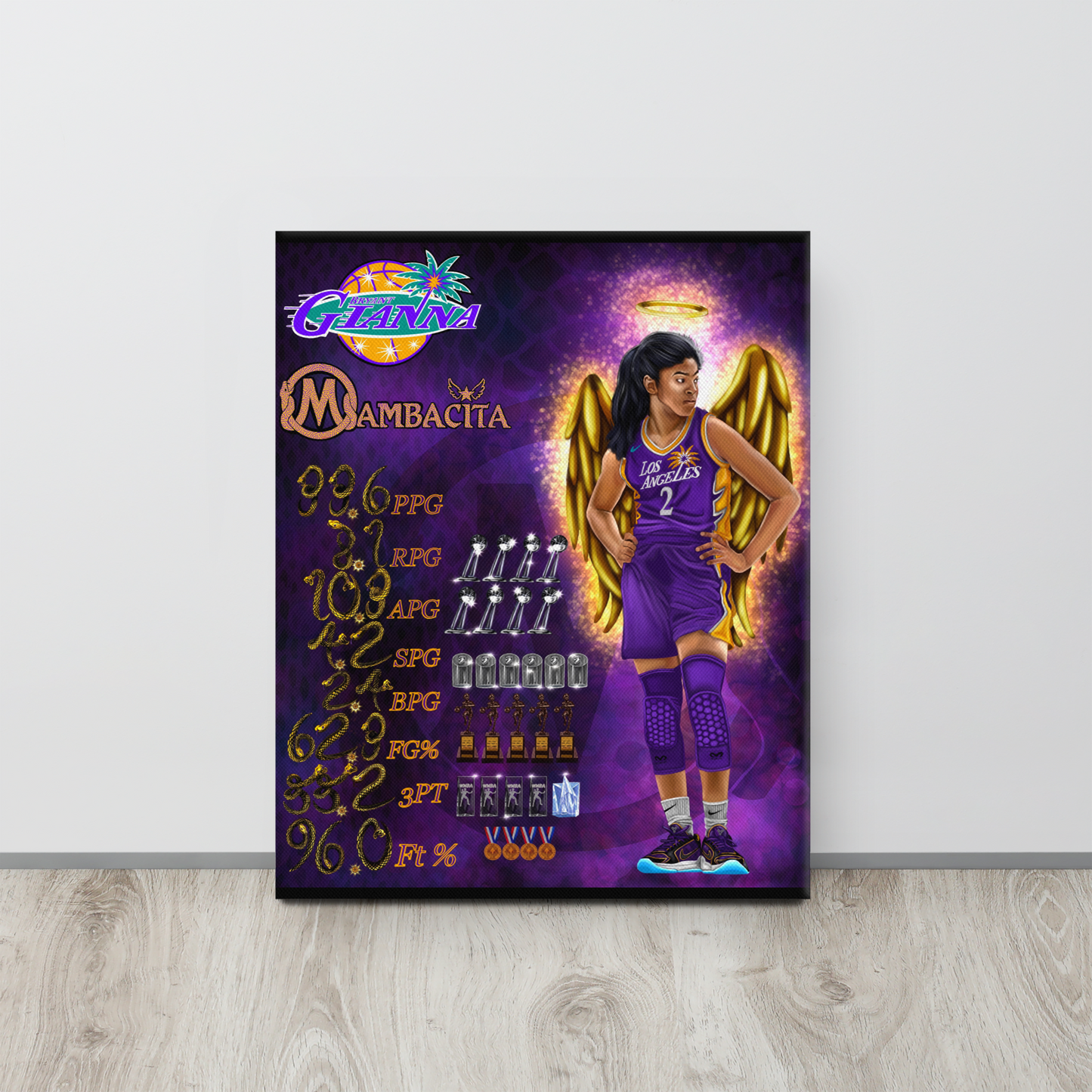KOBE & GIANNA BRYANT Canvas Print Set