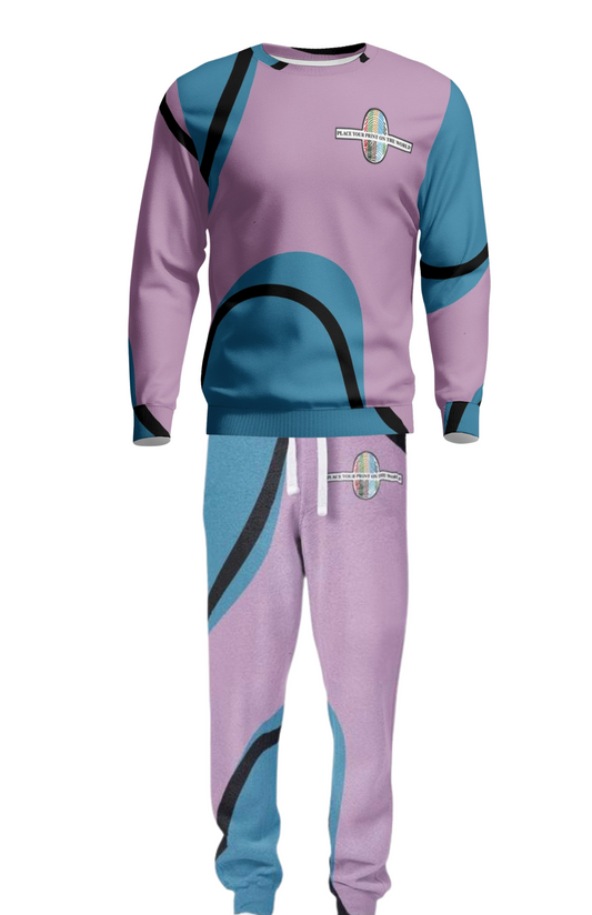 Place Your Print On The World Sweatsuit-  Blue Space