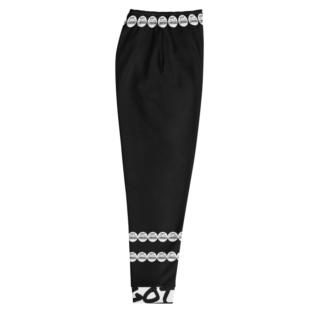 Tracksuits Bottoms - Black Joggers - GET OFF THE BLOCK 