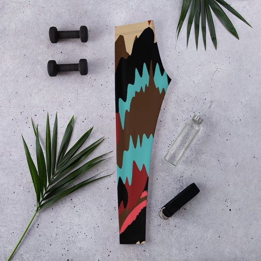 PLACE YOUR PRINT ON THE WORLD Sky Dye Leggings