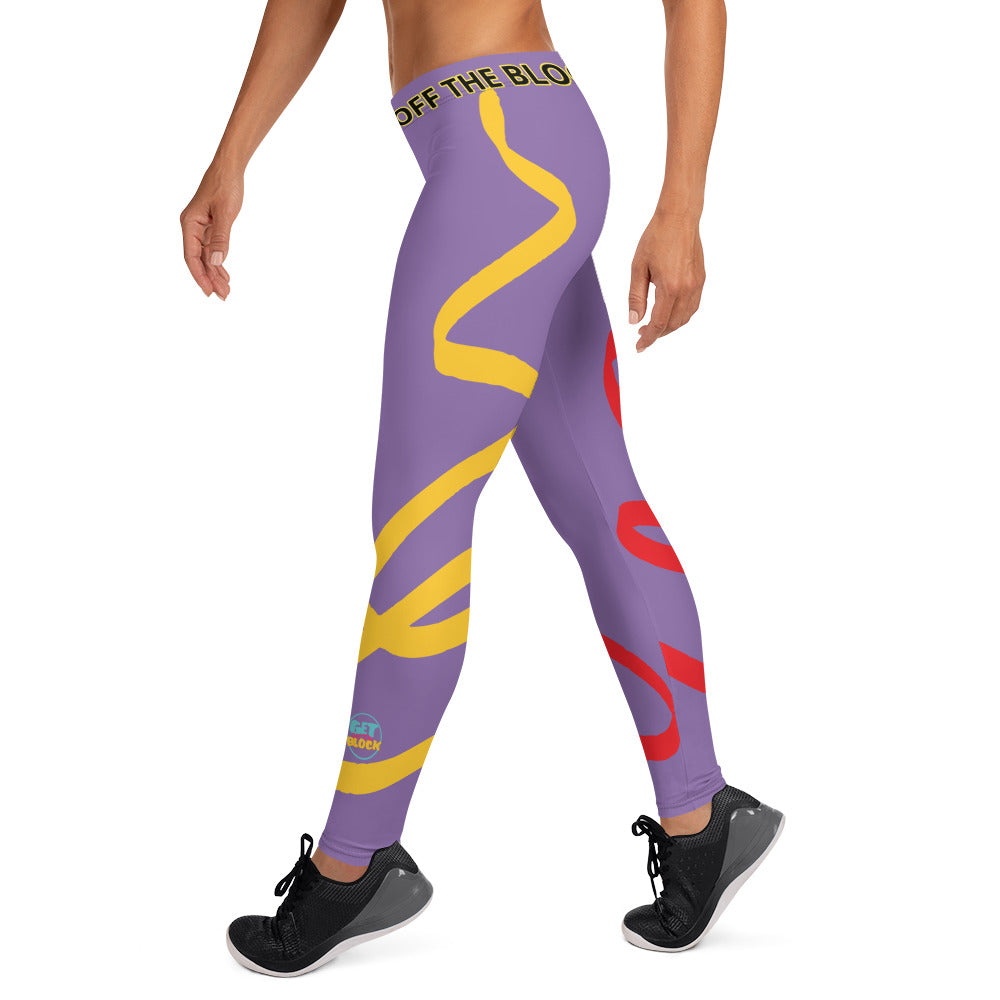 High Waist Leggings | Purple Tights | GET OFF THE BLOCK