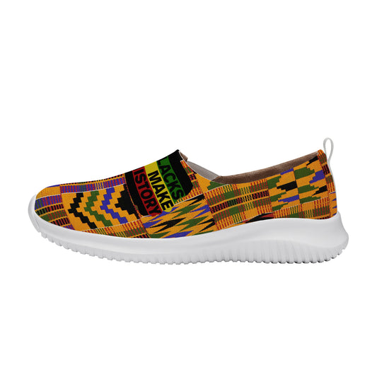 Black Make History Kente Women's Slip On Shoe | Women Sneakers